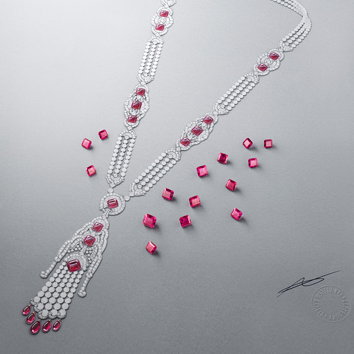 Van Cleef & Arpels Seven Seas 系列高級珠寶。